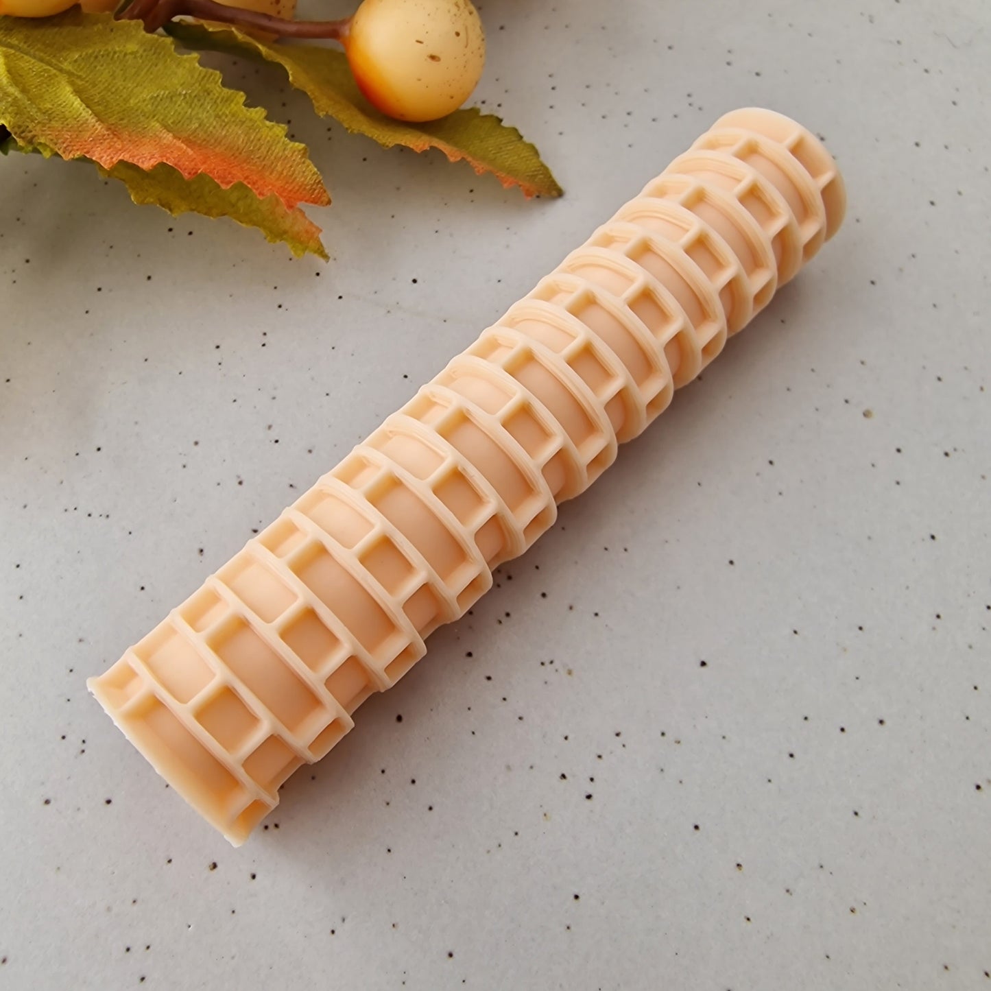 Polymer clay texture roller - wall brick pattern clay roller