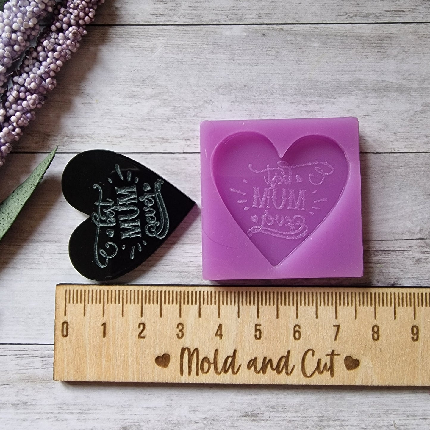 Resin keychain mold - 35mm best mum ever mother's day mold