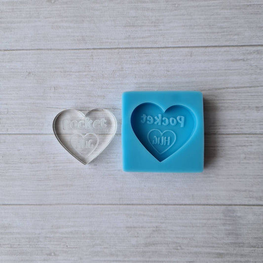 Resin pocket hug mold - 35mm pocket hug keychain mold